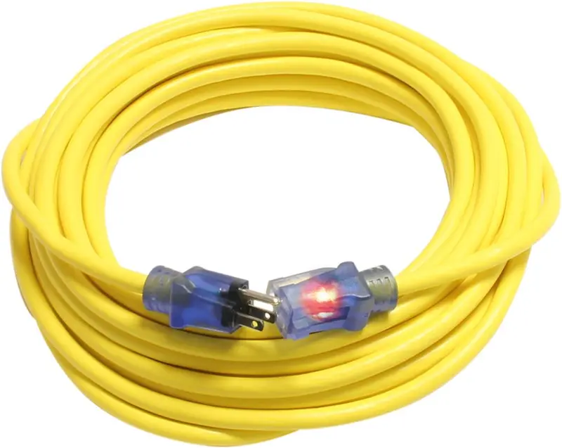 Century Pro Star® D11712100Yl Heavy-Duty 100-Foot Sjtw Extension Cord (15A, 125V, 1875W) 1