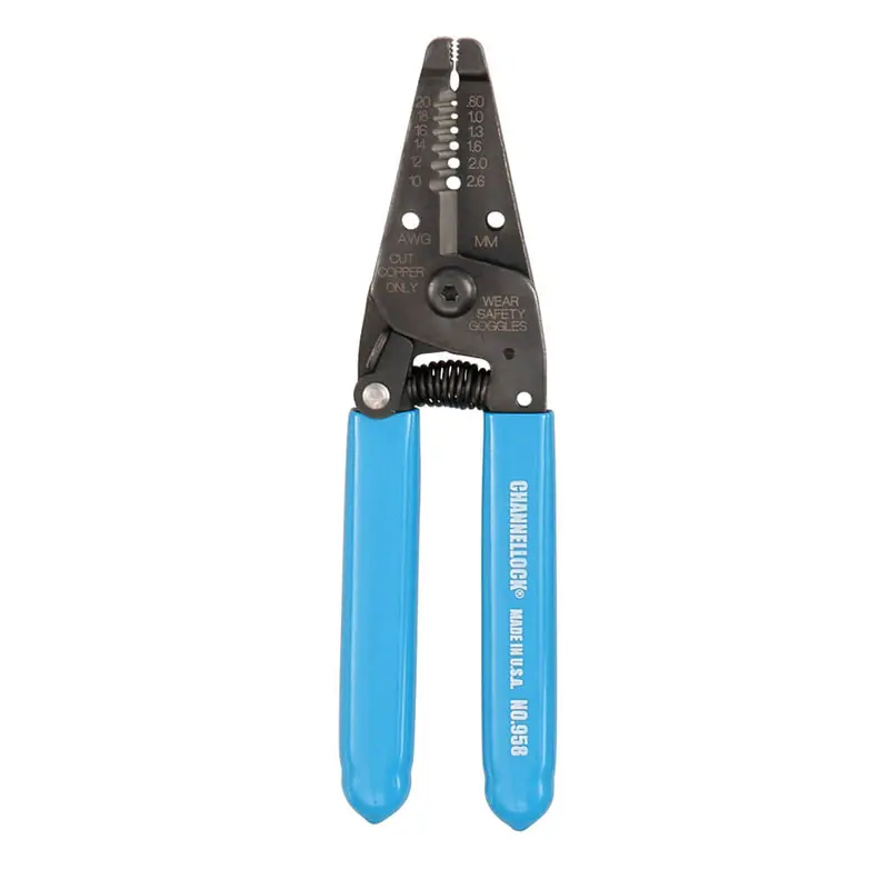 Channellock 6 In. Compact Wire Stripper For Fine-Gauge Cables (Model 958) 1