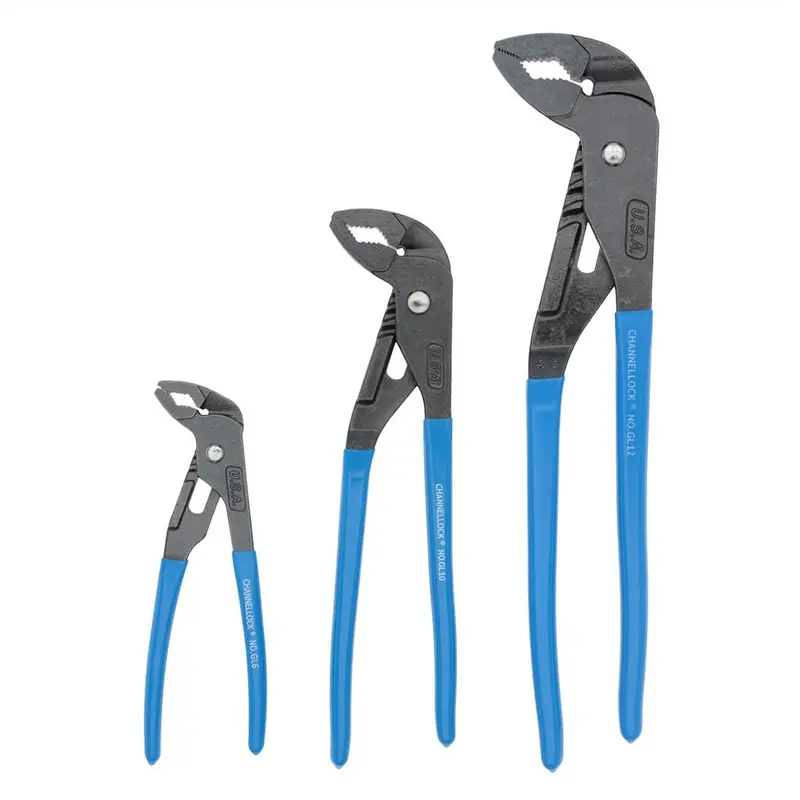 Channellock Gls-3 Griplock Tongue-And-Groove Pliers Set – 3-Piece Professional Kit 1