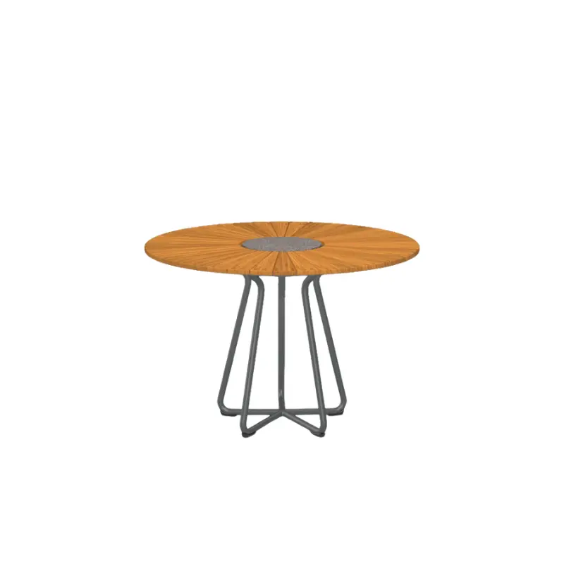 Circle Powder-Coated Aluminum Outdoor Dining Table 1