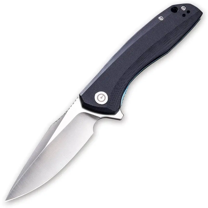 Civivi Baklash Edc Folder: 3.5-Inch Satin-Finished Blade And Textured Black G10 Handle (Model C801C) 1