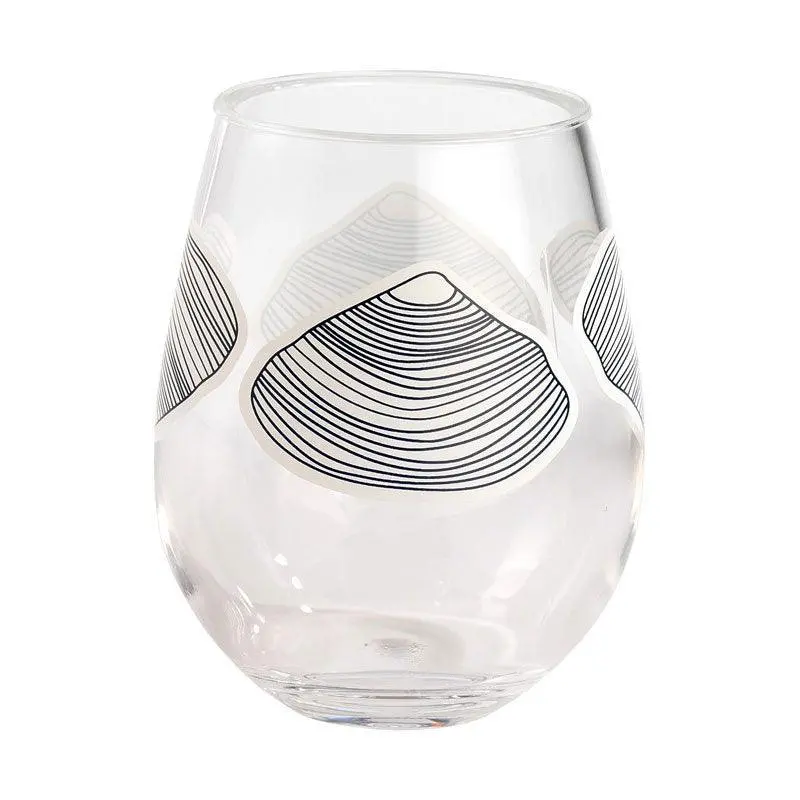Clamshell-Style 15 Oz Stemless Wine Glass 1