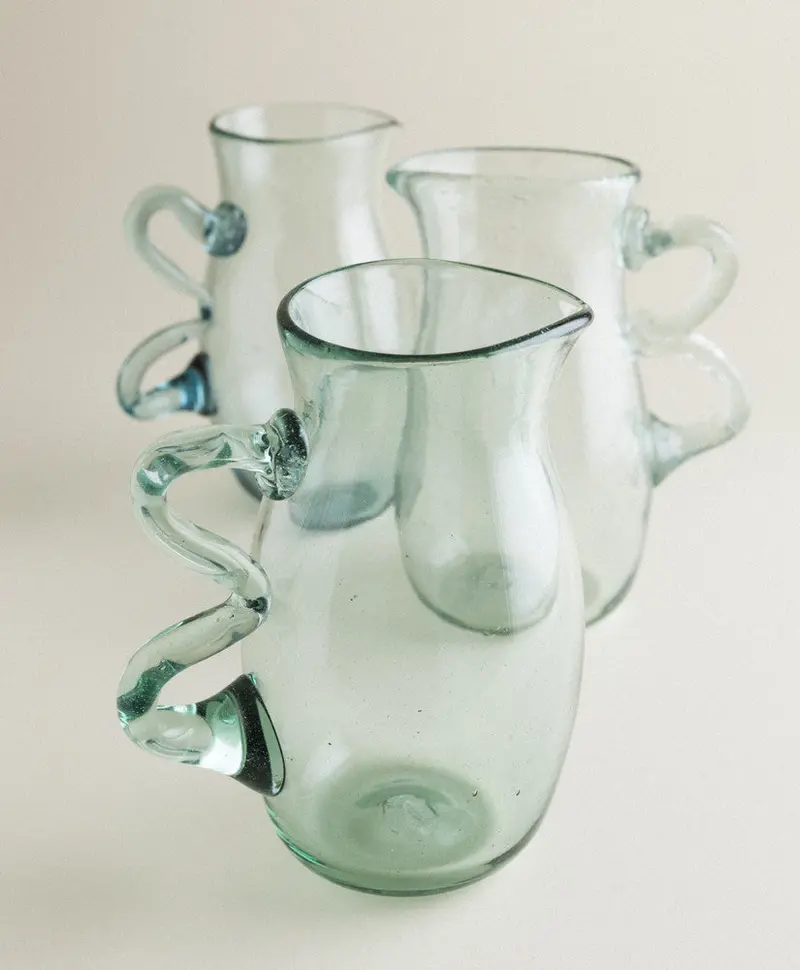 Classic Handle Pitcher – Clear Glass 1