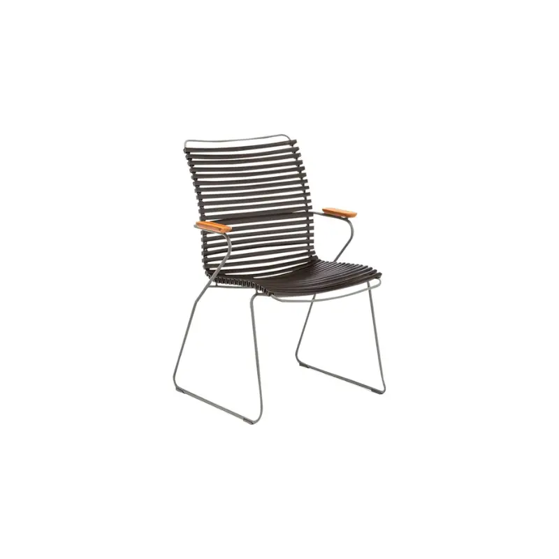 Click Tall-Back Outdoor Dining Chair With Weather-Resistant Frame 1