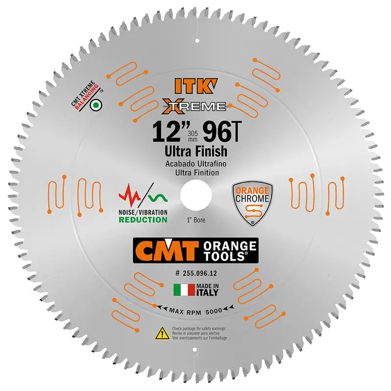 Cmt Itk Xtreme 12-Inch 96-Tooth Ultra-Fine Crosscut Saw Blade – Smooth Finish Woodworking 1