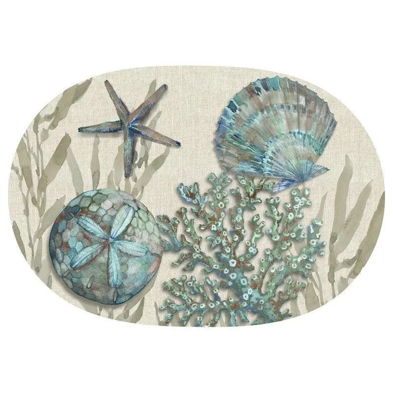 Crescent Beach Large 17" X 12" Serving Tray 1