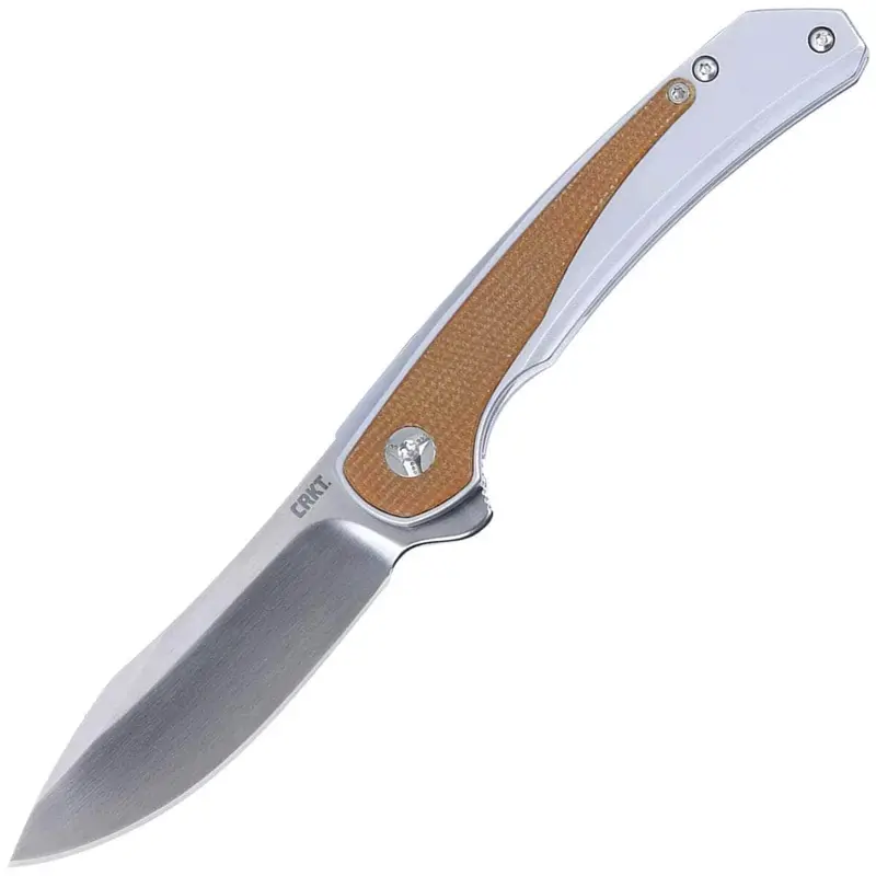 Crkt Padawan Folding Knife – 3-Inch Steel Blade With Micarta-Overlay Handle (Model 6070) 1