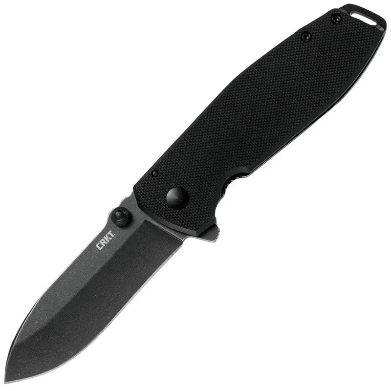 Crkt Squid Xm Folding Knife – 2.95" D2 Steel Blade, Black G10 And Steel Handle 1