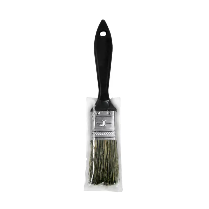 Crown Meakins 1-Inch Economy Grey Bristle Paint Brush – Straight Edge Design 1