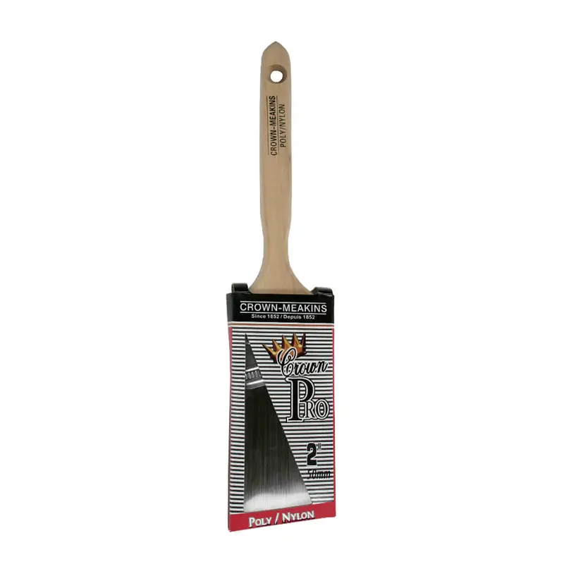 Crown Meakins 2-Inch Nylon-Polyester Angled Paint Brush – Precision Edge Control 1