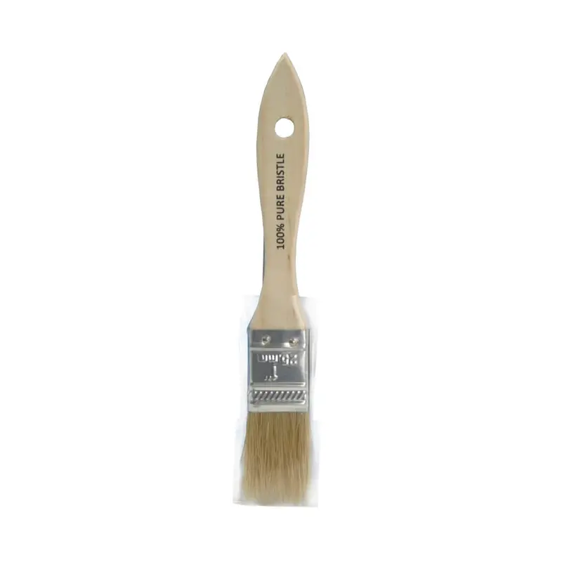 Crown & Meakins Straight Paint Brush – 1 In., White Bristle 1