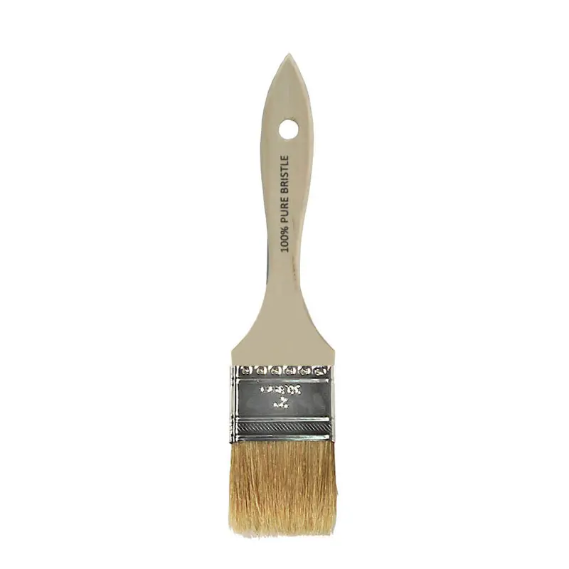 Crown & Meakins Straight Paint Brush – 2 In., White Bristle 1