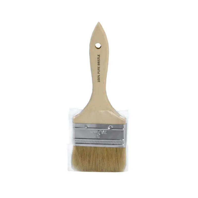 Crown & Meakins Straight Paint Brush – 3 In., White Bristle 1