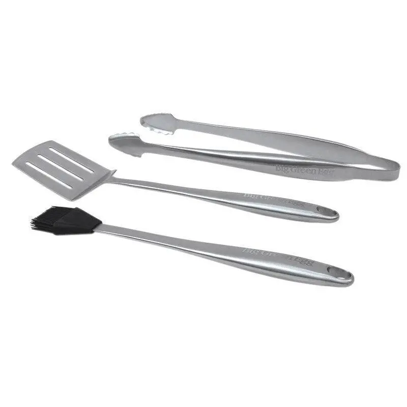 Custom 3-Piece Stainless Steel Tool Set For Big Green Egg 1