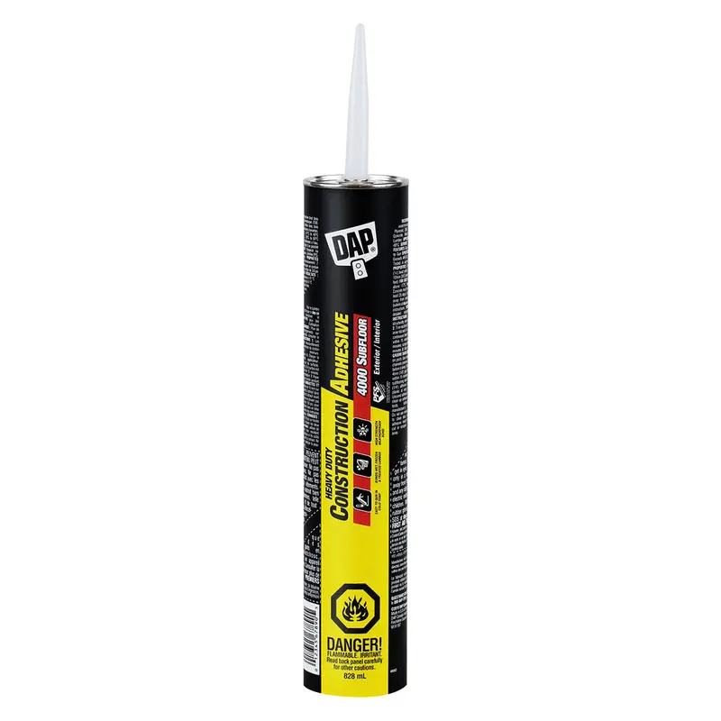 Dap 4000 Subfloor Construction Adhesive – 828 Ml Fast-Bonding, Structural Grade Formula 1