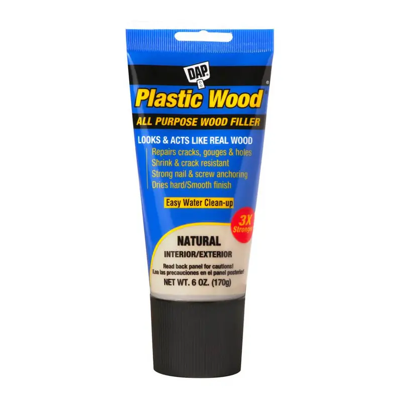 Dap Plastic Wood Squeeze-Tube Wood Filler – Natural, 170 G 1