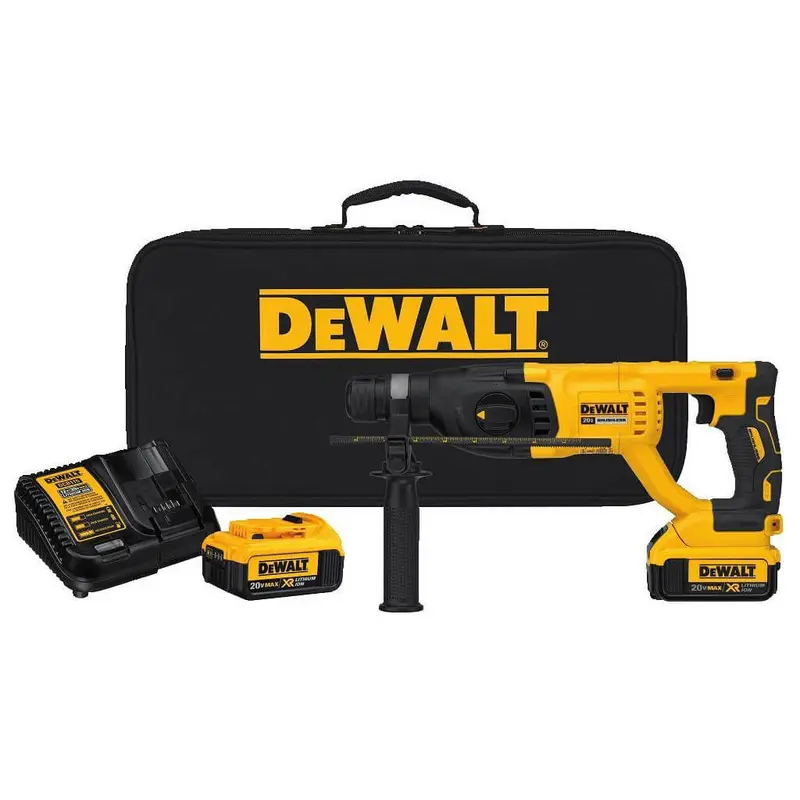 Dewalt Dch133M2 20V Max Xr Brushless Rotary Hammer – 1 In Sds-Plus, Complete Kit 1