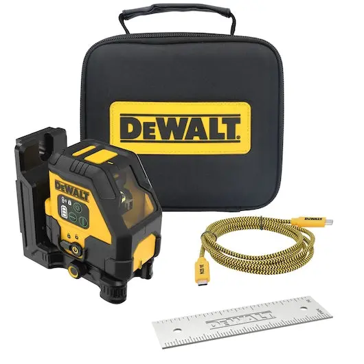 Dewalt Dcle14201Gb Green Crossline Laser Level Kit – Rechargeable 1
