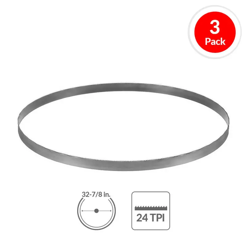 Dewalt Dw3984C 32-7/8-Inch 24-Tpi Bi-Metal Portable Band Saw Blades (3-Pack) 1