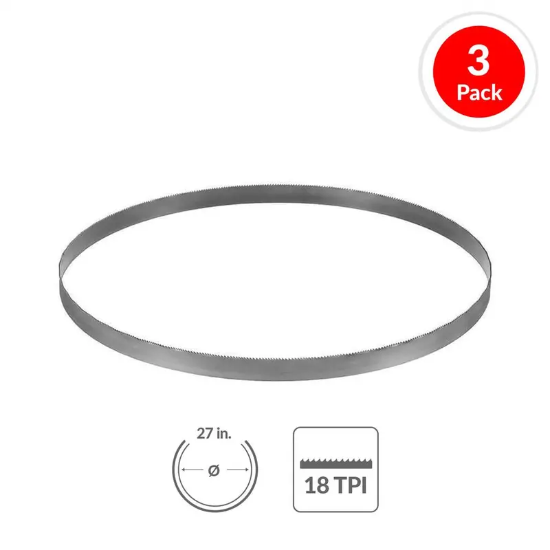 Dewalt Dwapb27183 27" 18-Tpi Bi-Metal Portable Band Saw Blade (3-Pack) 1
