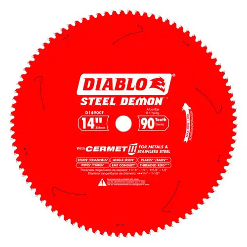 Diablo 14 In X 1 In Circular Saw Blade – 1800 Rpm Carbide-Tipped 1