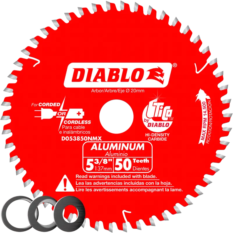 Diablo 5-3/8 In X 20 Mm High-Speed Saw Blade – 14500 Rpm For Detail Cutting 1