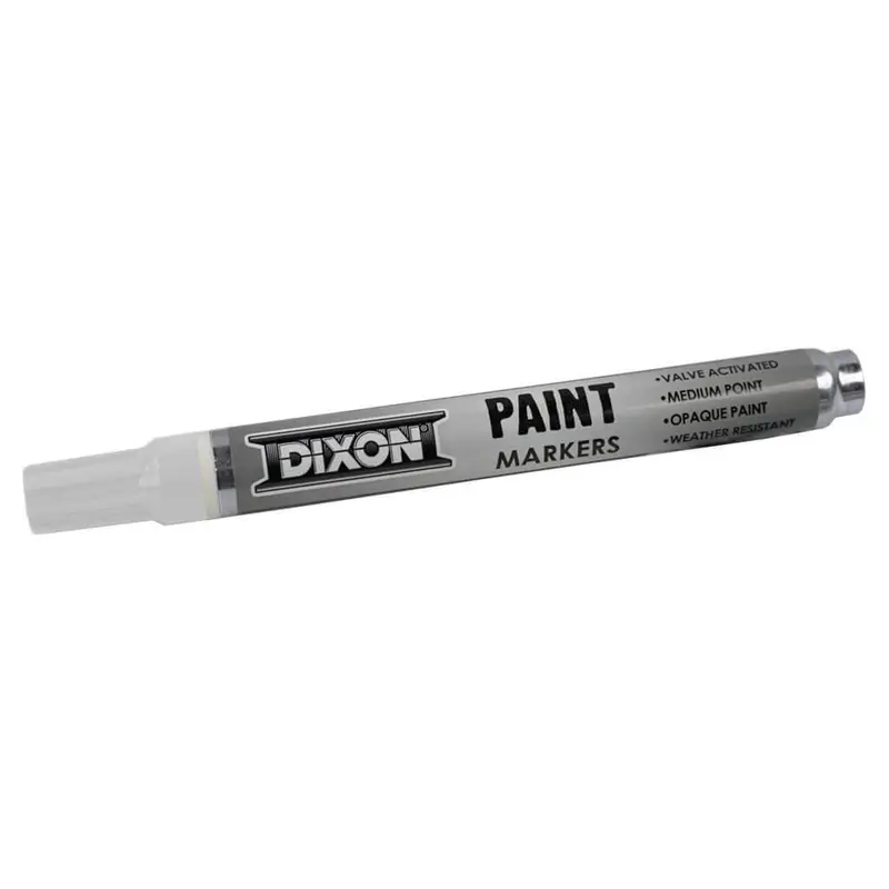 Dixon 80229 White Permanent Paint Marker – Mark-All Series 1