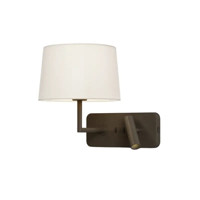 Dual Usb Reading Lamp With Round Shade (250Mm) 1