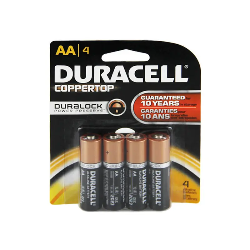 Duracell Coppertop Aa Alkaline Battery (4-Pack) 1