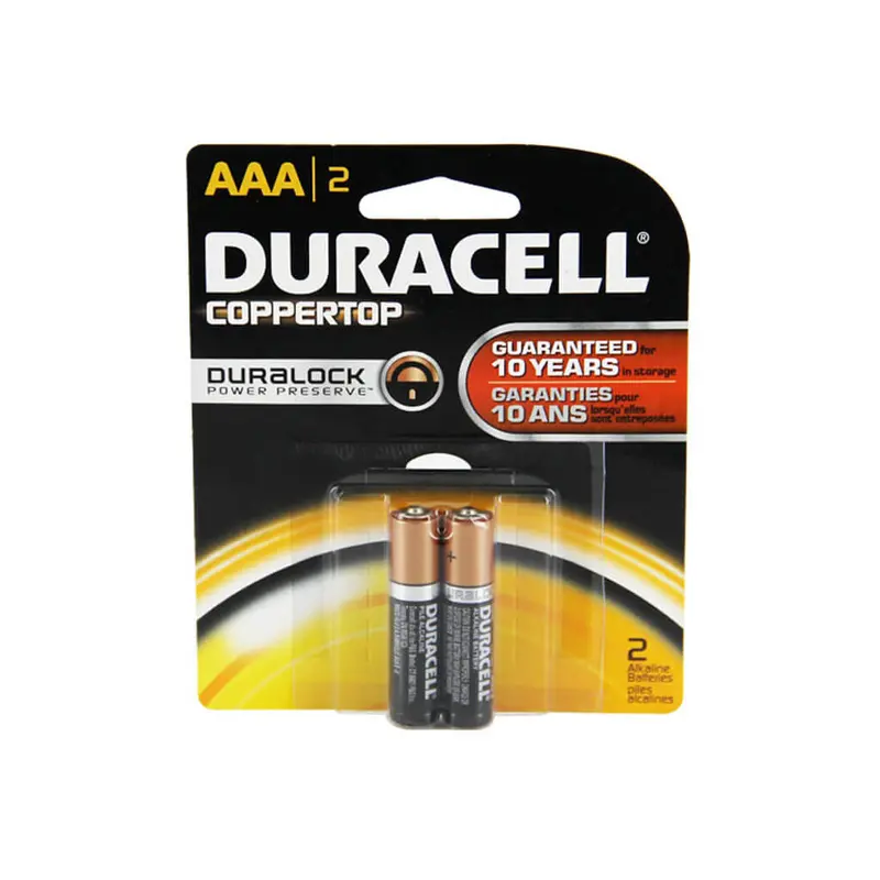 Duracell Coppertop Aaa Alkaline Battery (2-Pack) 1