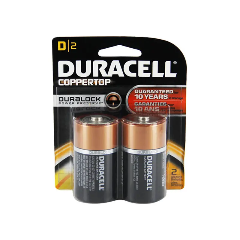 Duracell Coppertop D-Cell Alkaline Battery (2-Pack) 1