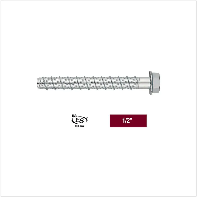 Duradrive 1/2" X 8" Structural Concrete Screws – 20-Pack 1