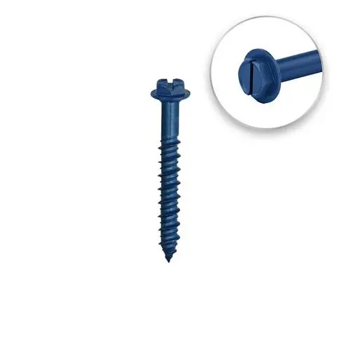 Duradrive 1/4-Inch × 3.25-Inch Hex-Slot Concrete Screws – 1,200 Per Box 1