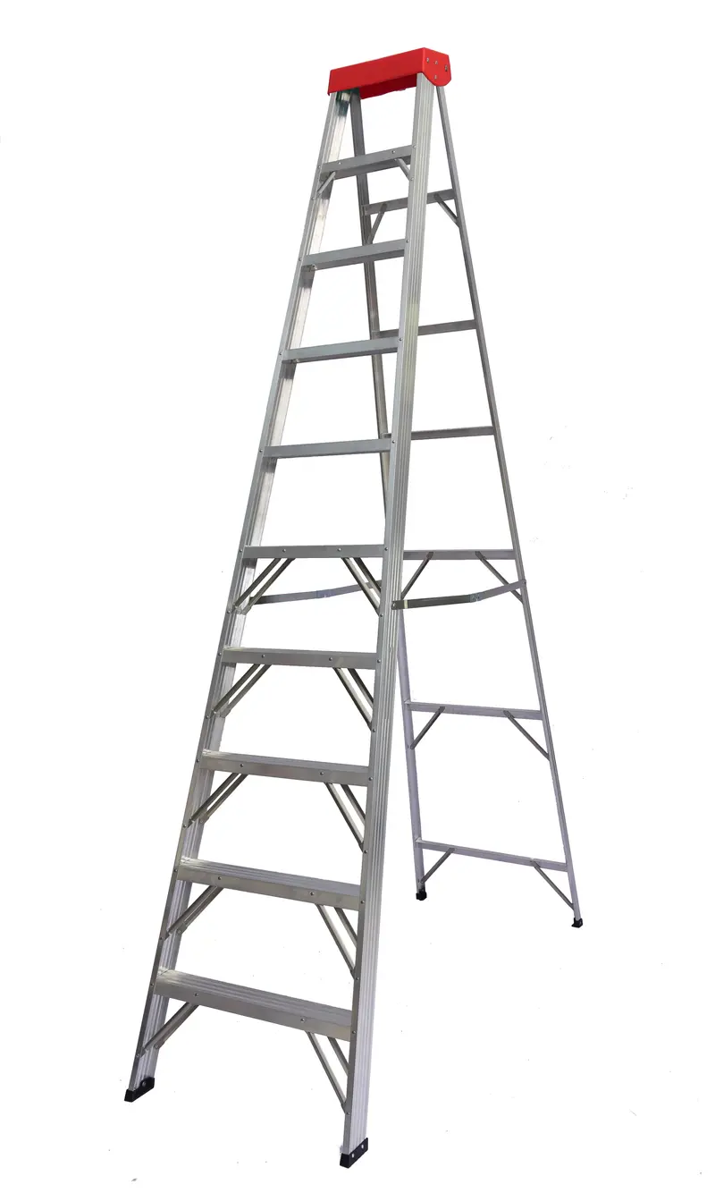 Duradrive 10-Foot Aluminum Step Ladder – Grade 2 Duty Rating, 225-Lb Capacity 1