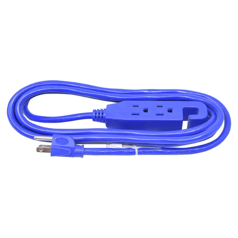 Duradrive 10 Ft. 16/3 Sjtw Triple-Tap Extension Cord – Blue, For Block Heaters & Trailers 1