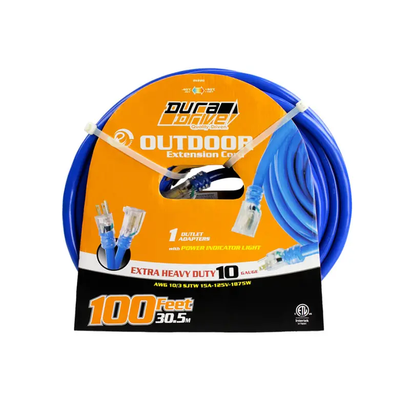 Duradrive 100-Foot Heavy-Duty Outdoor Extension Cord – 10/3 Sjtw, Weather-Resistant 1