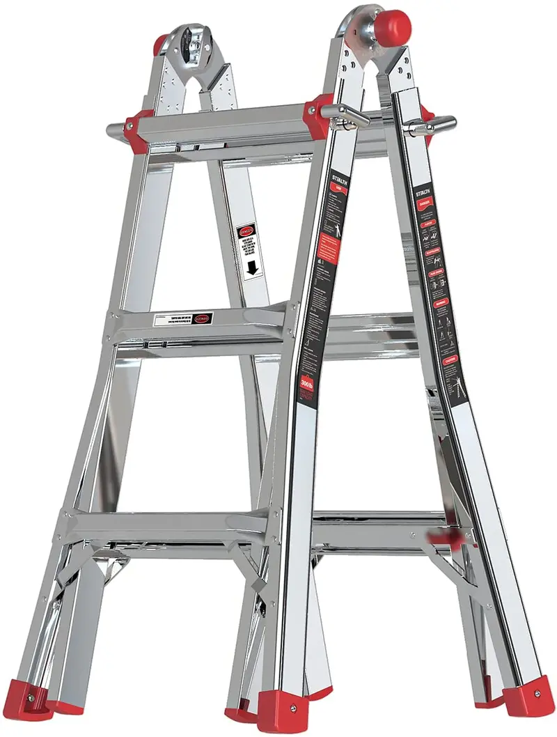 Duradrive 13-Foot Aluminum Multi-Position Ladder – Type Ia, 300-Lb Capacity 1