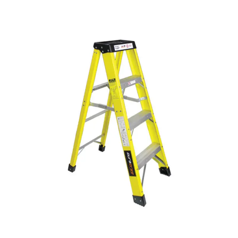 Duradrive 4-Foot Fiberglass Step Ladder – Grade 1A, 300-Lb Working Load Limit 1