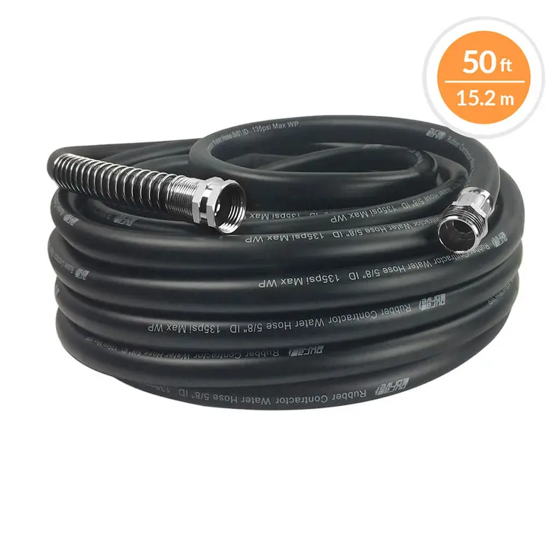 Duradrive 5/8-Inch × 50-Foot Reinforced Black Nitrile Garden Hose 1