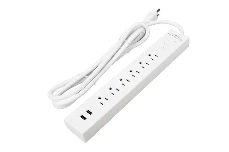 Duradrive 6-Foot Power Strip With 6 Outlets, 270-Joule Surge Protection & Dual Usb Ports 1