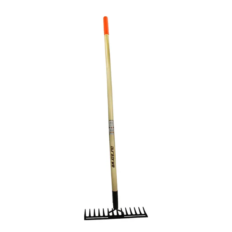 Duradrive 62-Inch 14-Tine Level Rake With Hardwood Handle And Double-Back Design 1