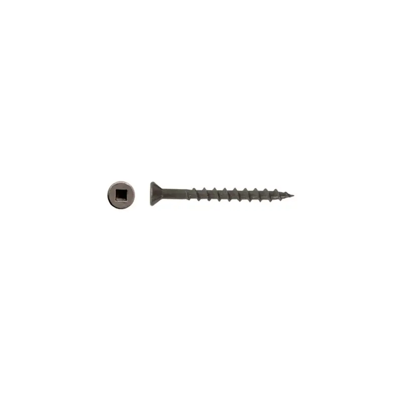Duradrive #8 × 1-3/4 In. Bare-Steel Construction Screws – Flat Head, Square Drive (4,000/Box) 1