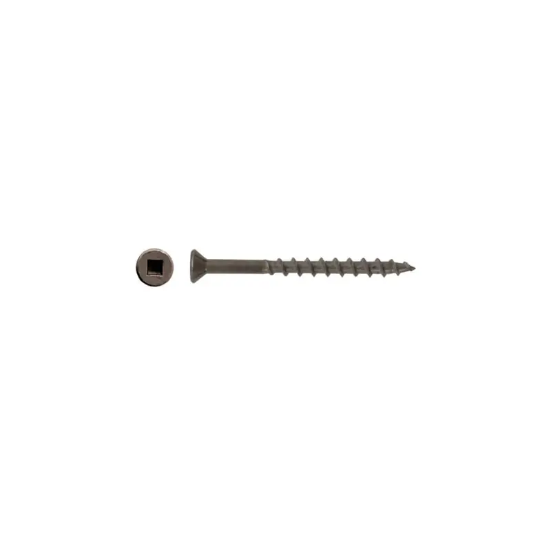 Duradrive #8 × 2 In. Bare-Steel Construction Screws – Flat Head, Square Drive (3,500/Box) 1