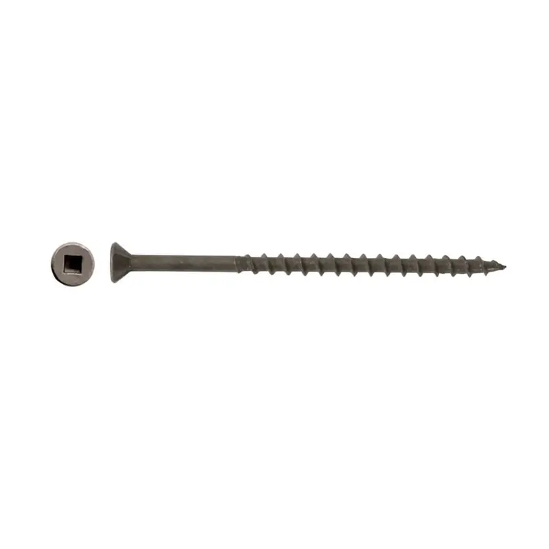 Duradrive #8 × 3 In. Bare-Steel Construction Screws – Flat Head, Square Drive (1,500/Box) 1