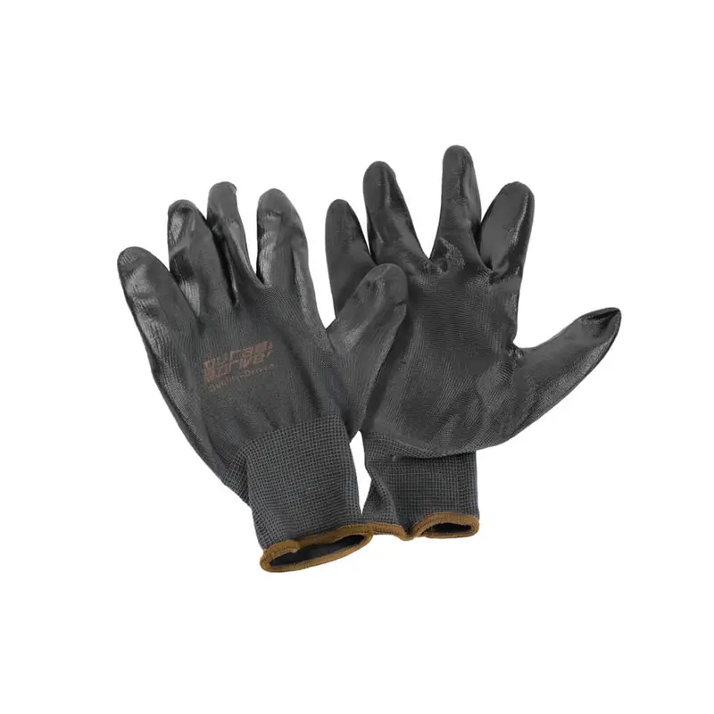 Duradrive Black Shell Gloves With Nitrile Palm Coating – 12-Pair Pack 1