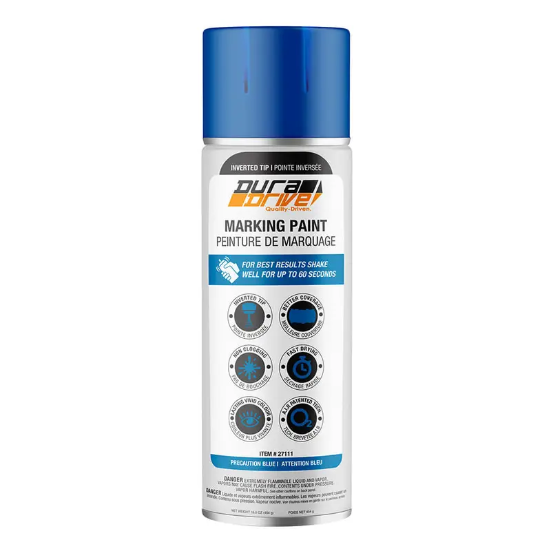 Duradrive Blue Inverted Marking Spray Paint – 16 Oz Can 1