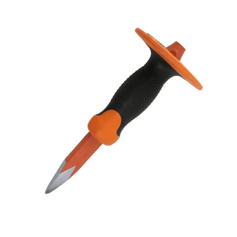 Duradrive ¾-Inch X 10-Inch Pointed Concrete Chisel With Hand Guard 1