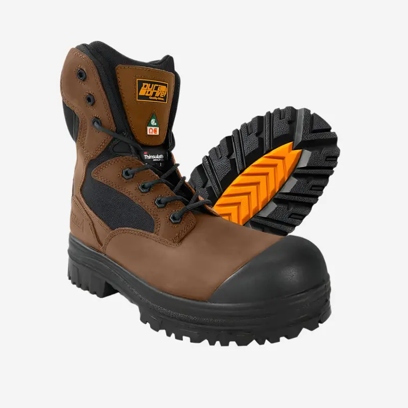Duradrive Easy Rider 8-Inch Composite-Toe Insulated Zipper Work Boots 1