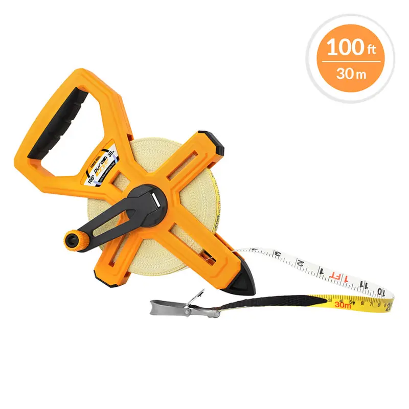 Duradrive Fiberglass Open-Reel Long Tape Measure – 100 Ft. (30 M) 1