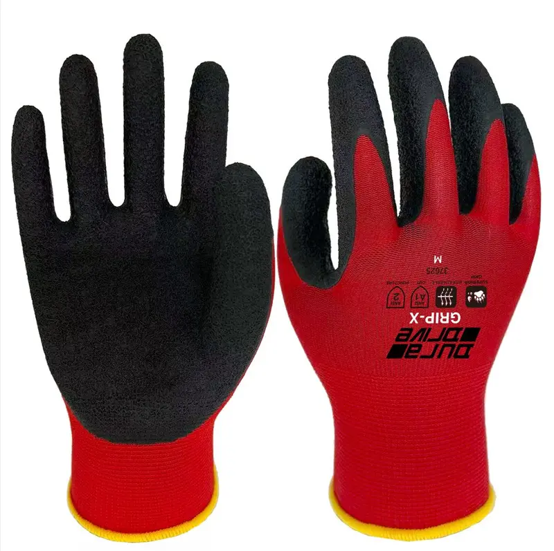 Duradrive Grip-X Lightweight 13-Gauge Work Gloves With Crinkle Latex Palm (12 Pairs) 1